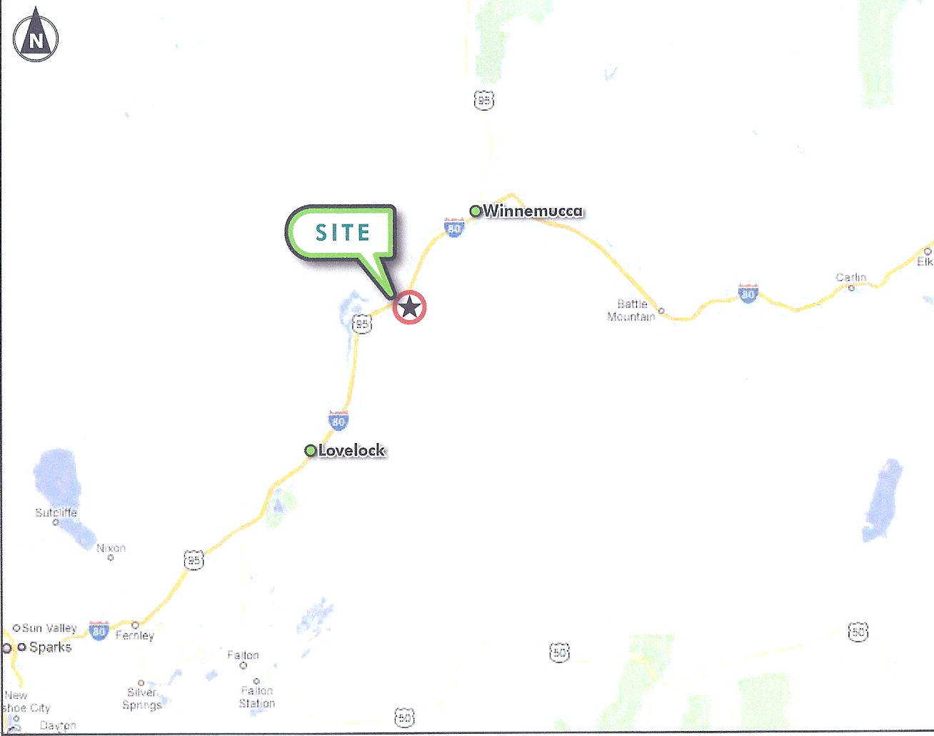Nevada Local Map